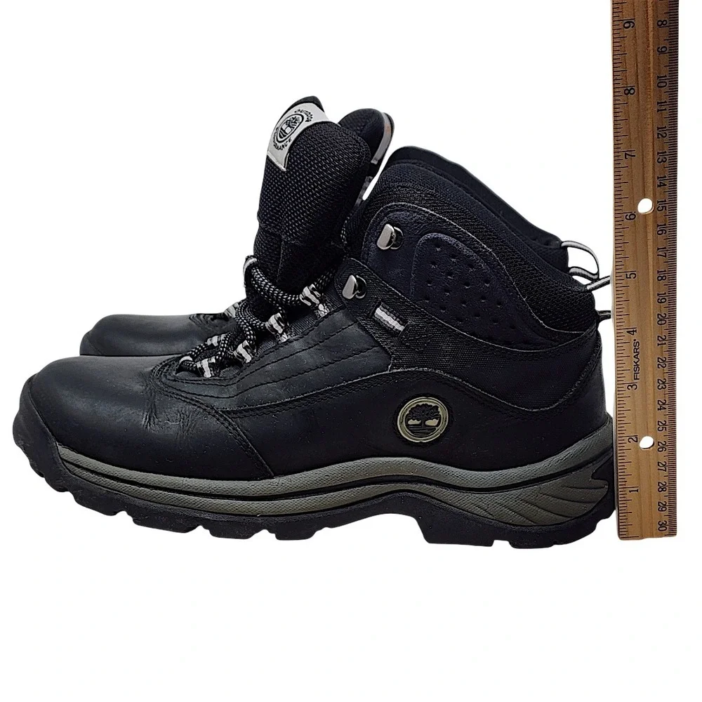 Timberland Hiking Boots 7.5M Mens White Ledge Black Waterproof Hiking Leather